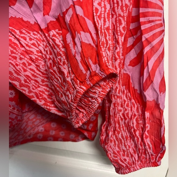 Free people tunic size S|P elastic wrist and draw front - Picture 2 of 6